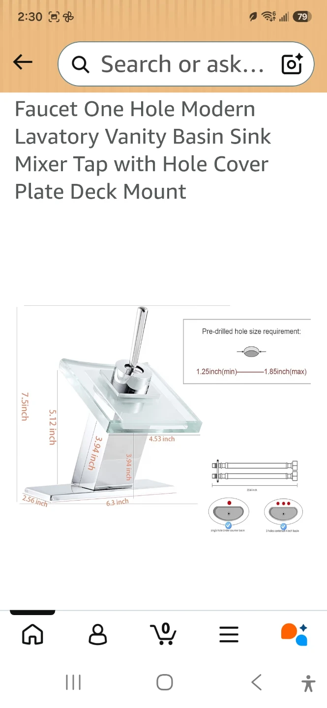 Brand new Waterfall Glass Spout Faucet - photo 2