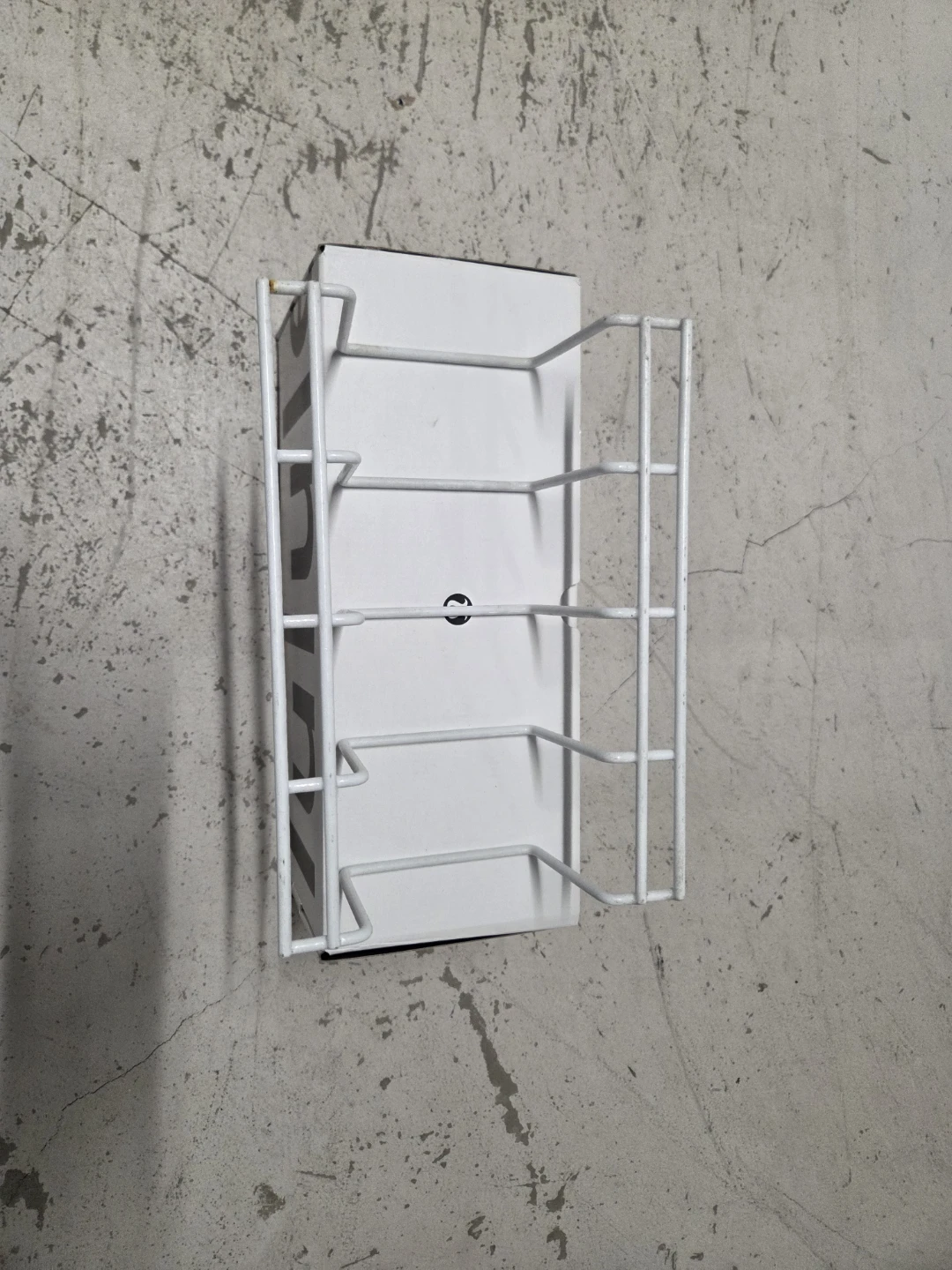 White Wall-Mounted Magazine Rack - photo 2