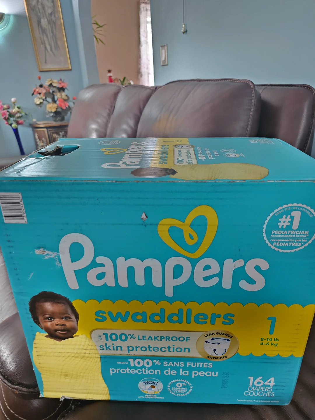 ⚽️Pampers Swaddlers Diapers Size 1 (164 Count)⚽️