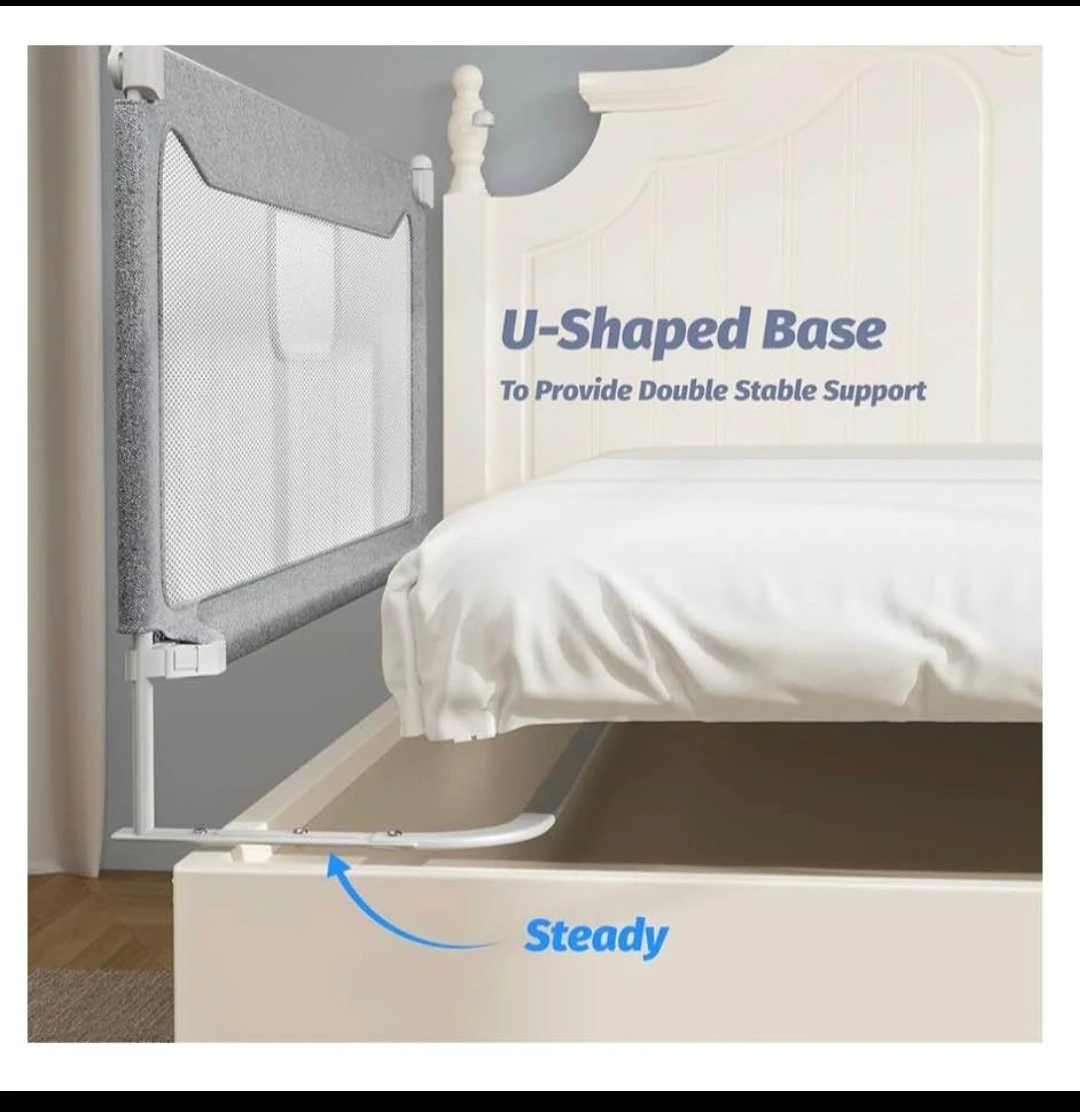Famill Grey Mesh Bed Rail for Kids - photo 2