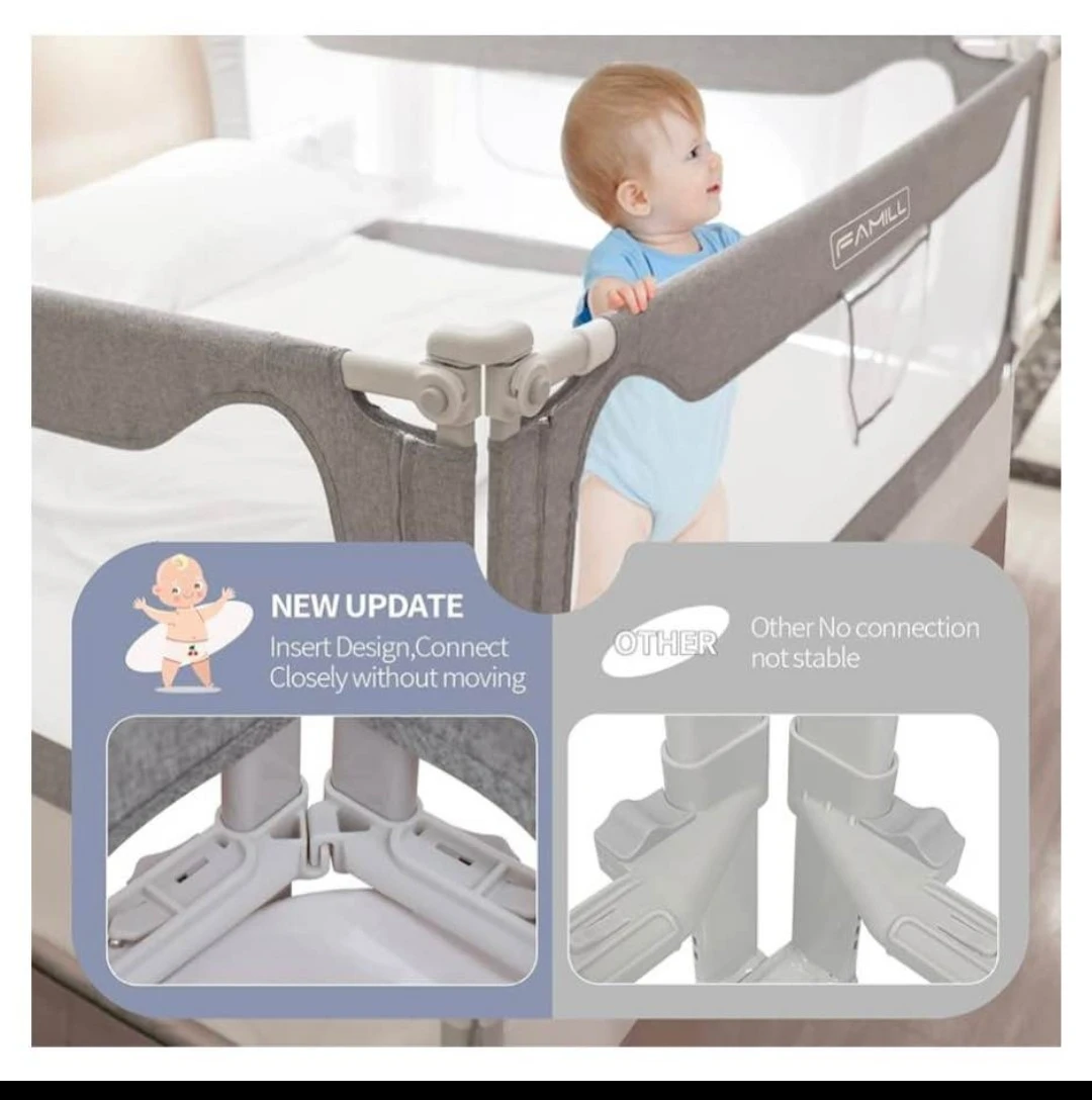 Famill Grey Mesh Bed Rail for Kids - photo 4