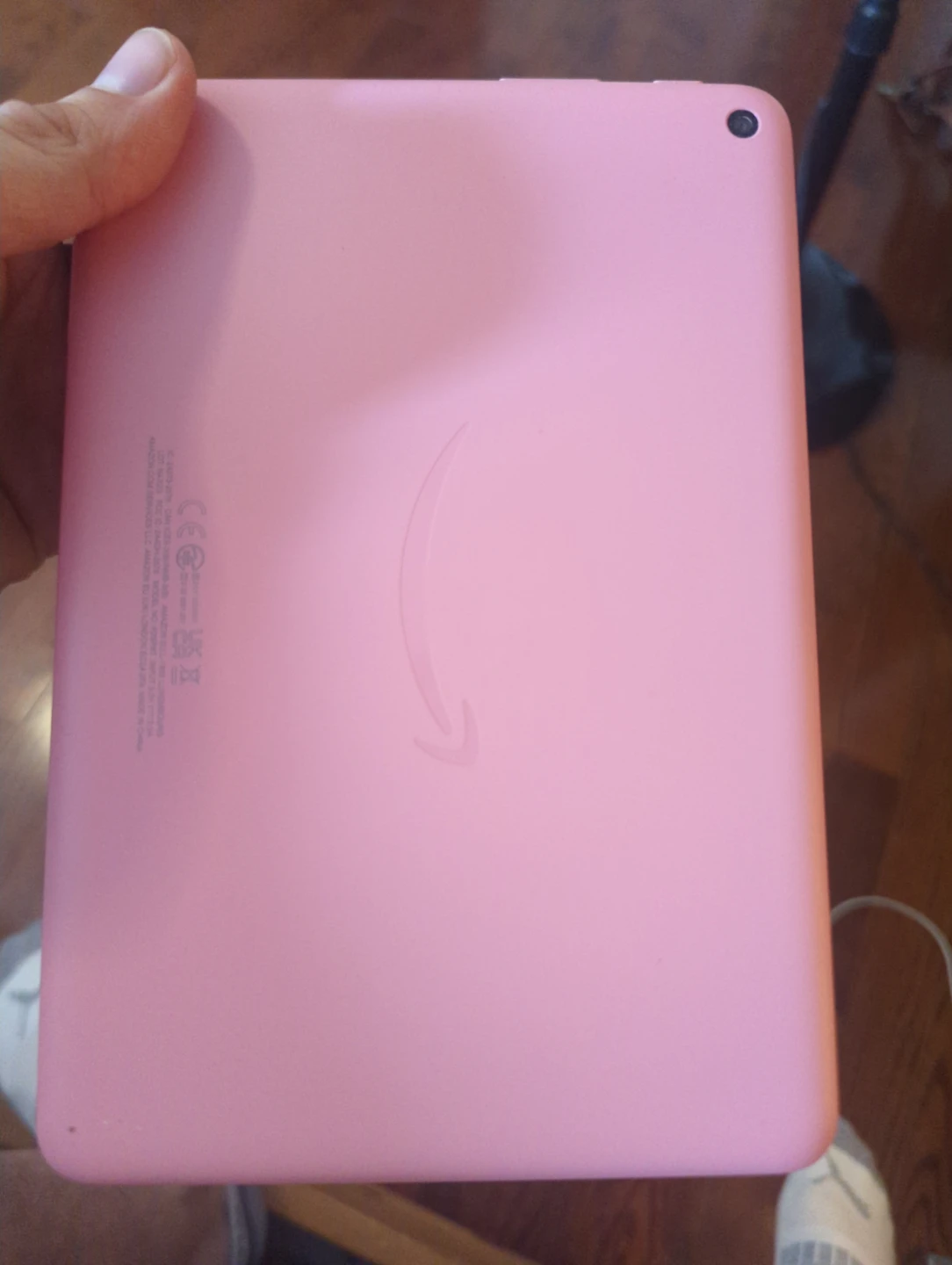 Pink Amazon Fire Tablet with Purple Case - photo 2