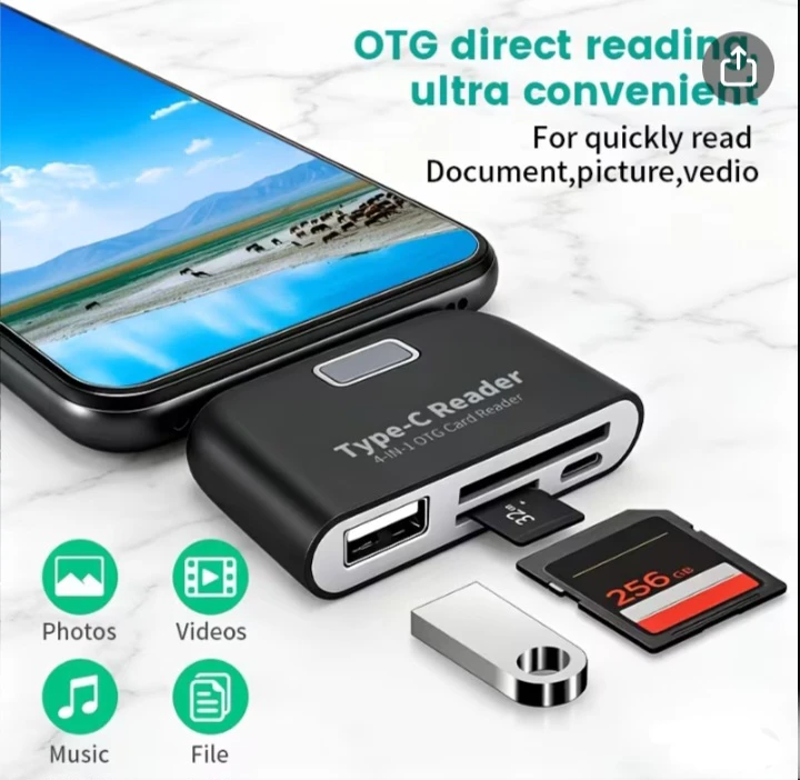 4-in-1 Type-C OTG Card Reader - photo 2