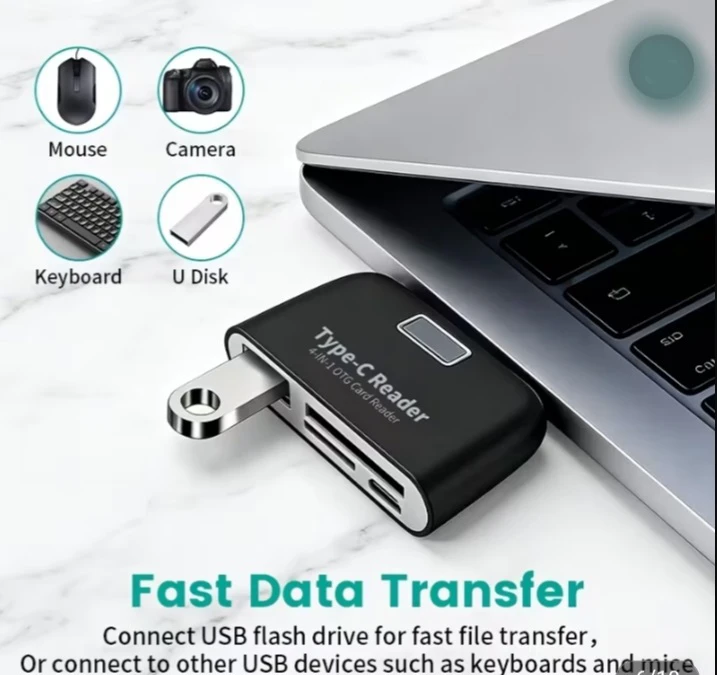 4-in-1 Type-C OTG Card Reader - photo 3