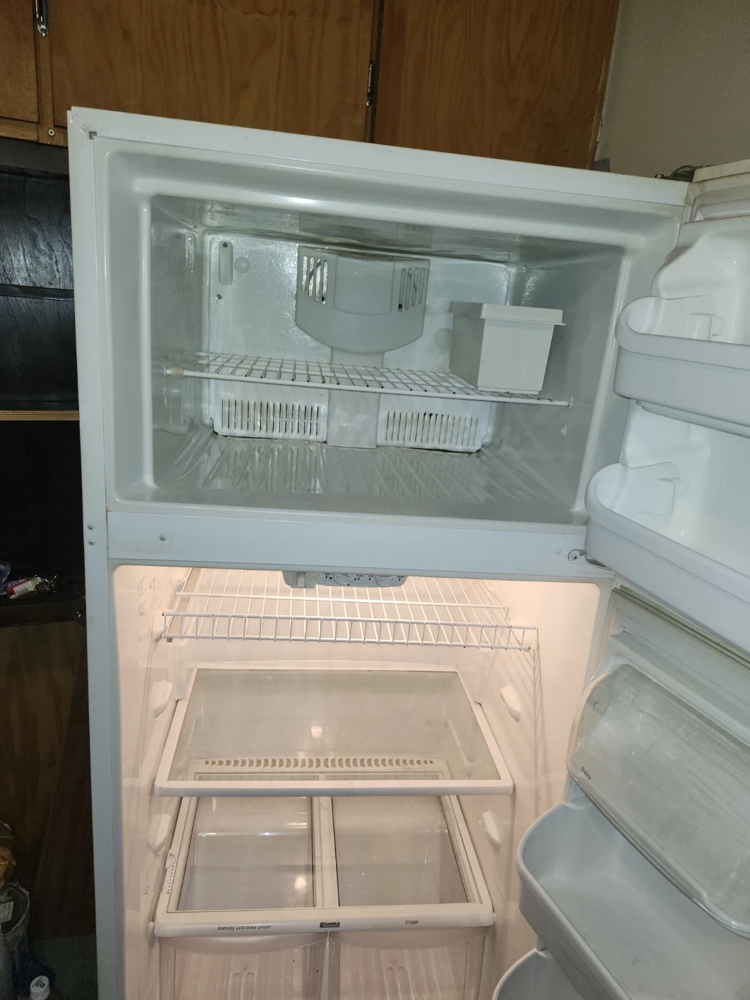 White Top-Freezer Refrigerator - photo 2