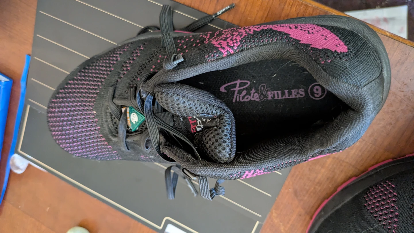 Pilote & Filles Women's Safety Running Shoes - Black/Pink - photo 3