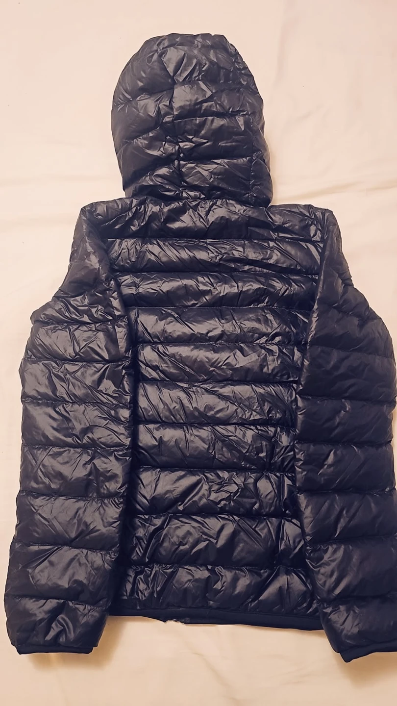 Black Hooded Puffer Jacket small - photo 5