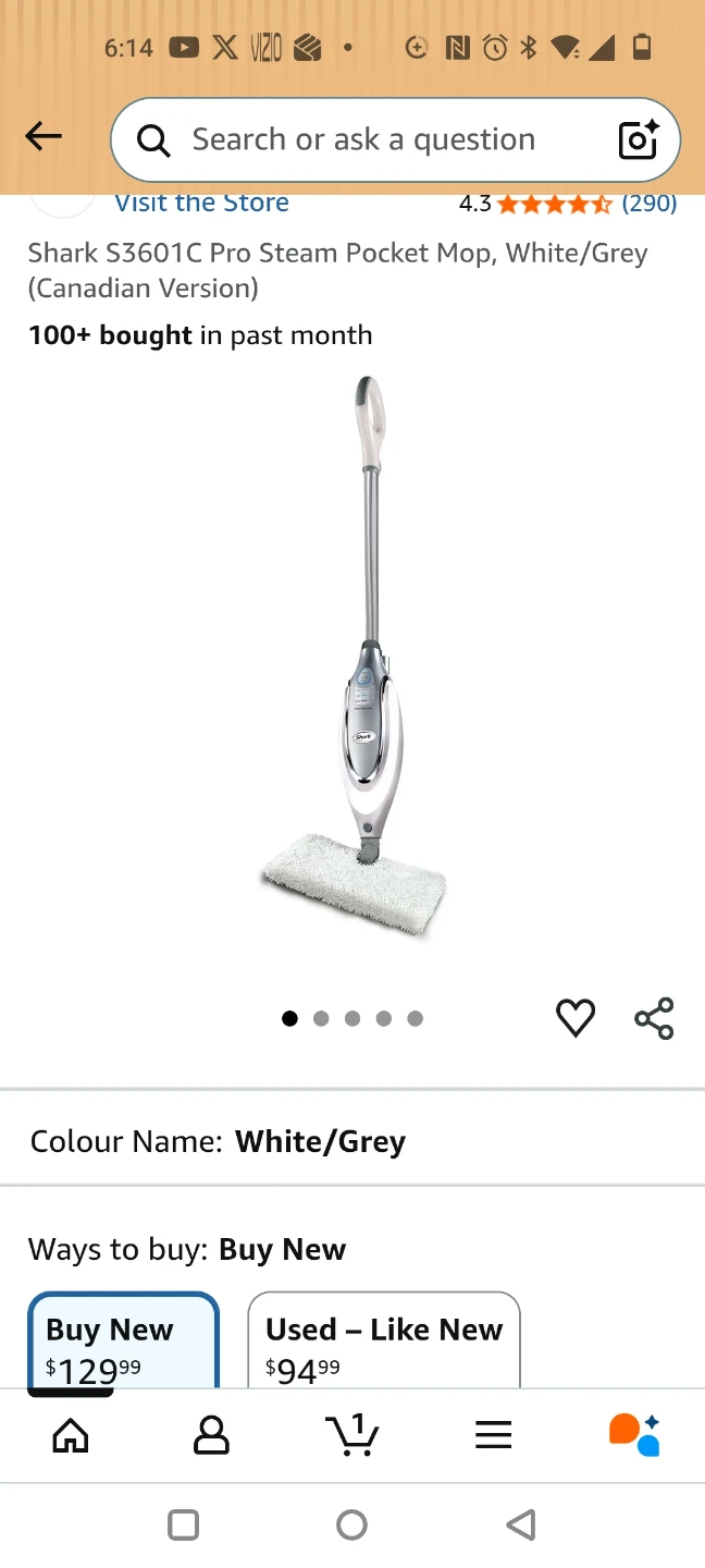 Shark S3601C Steam Pocket Mop - photo 5
