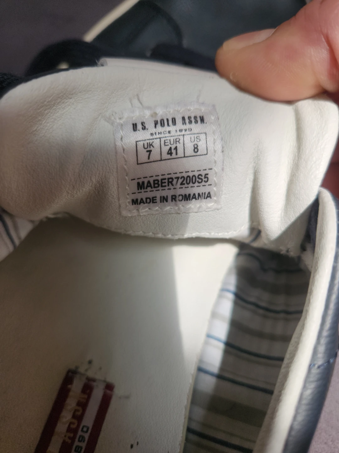 Polo Ralph Lauren Navy Leather Sneakers - photo 4