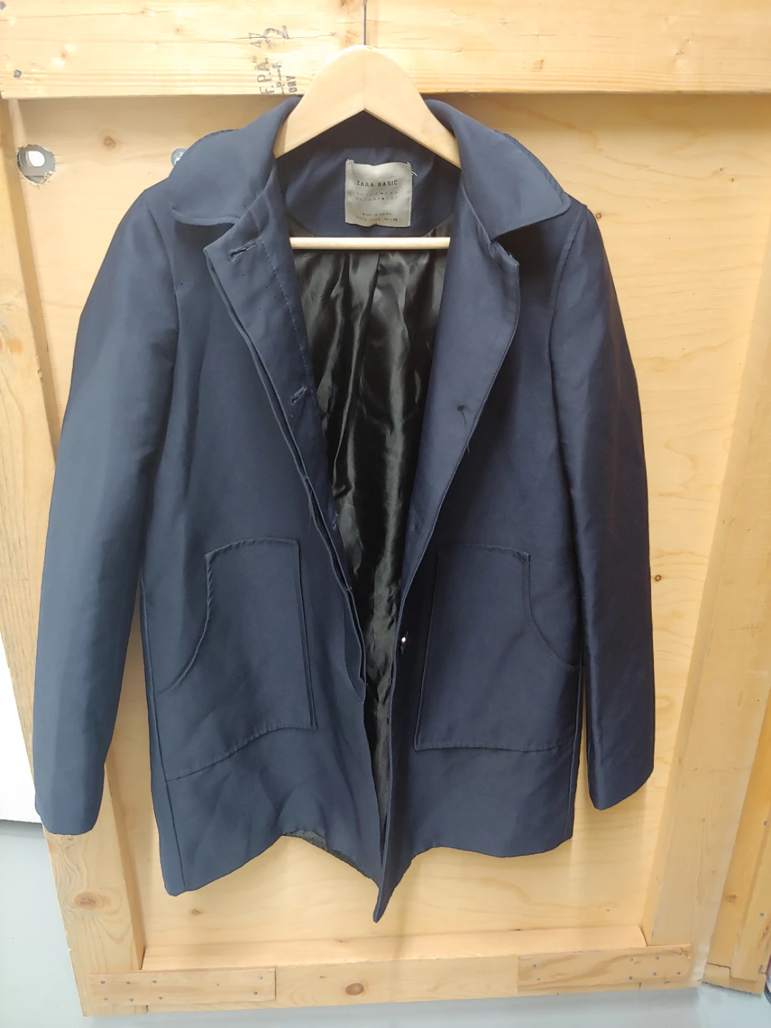 Zara Basic Navy Blue Jacket⚽