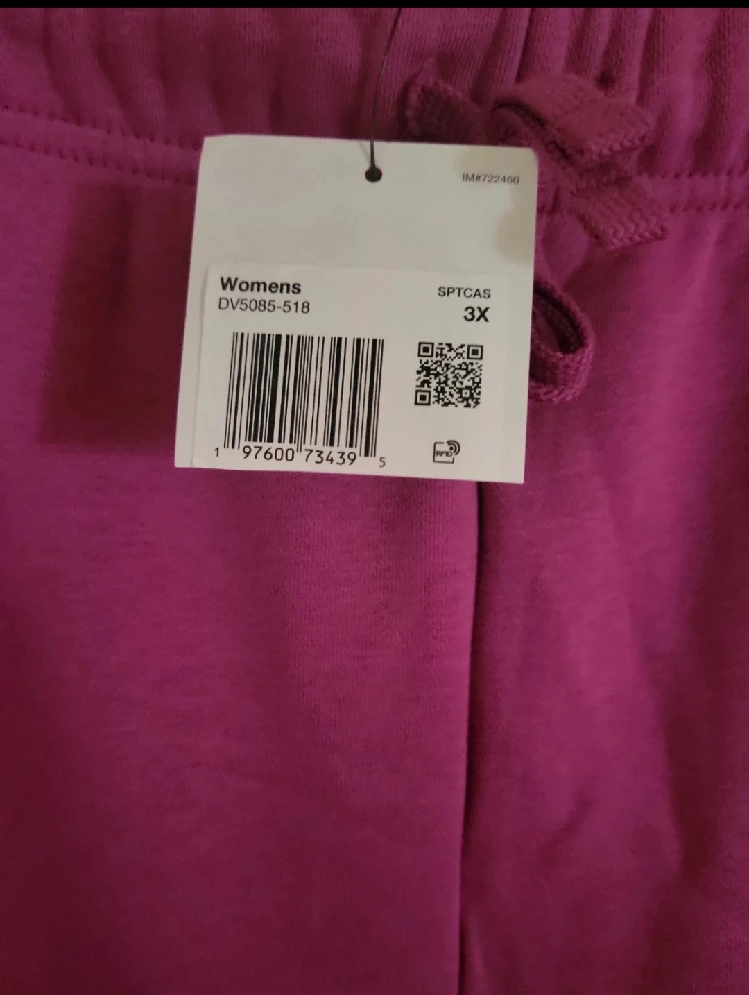 Nike Womens Standard Fit Mid Rise Joggers - Purple - 3X - photo 4