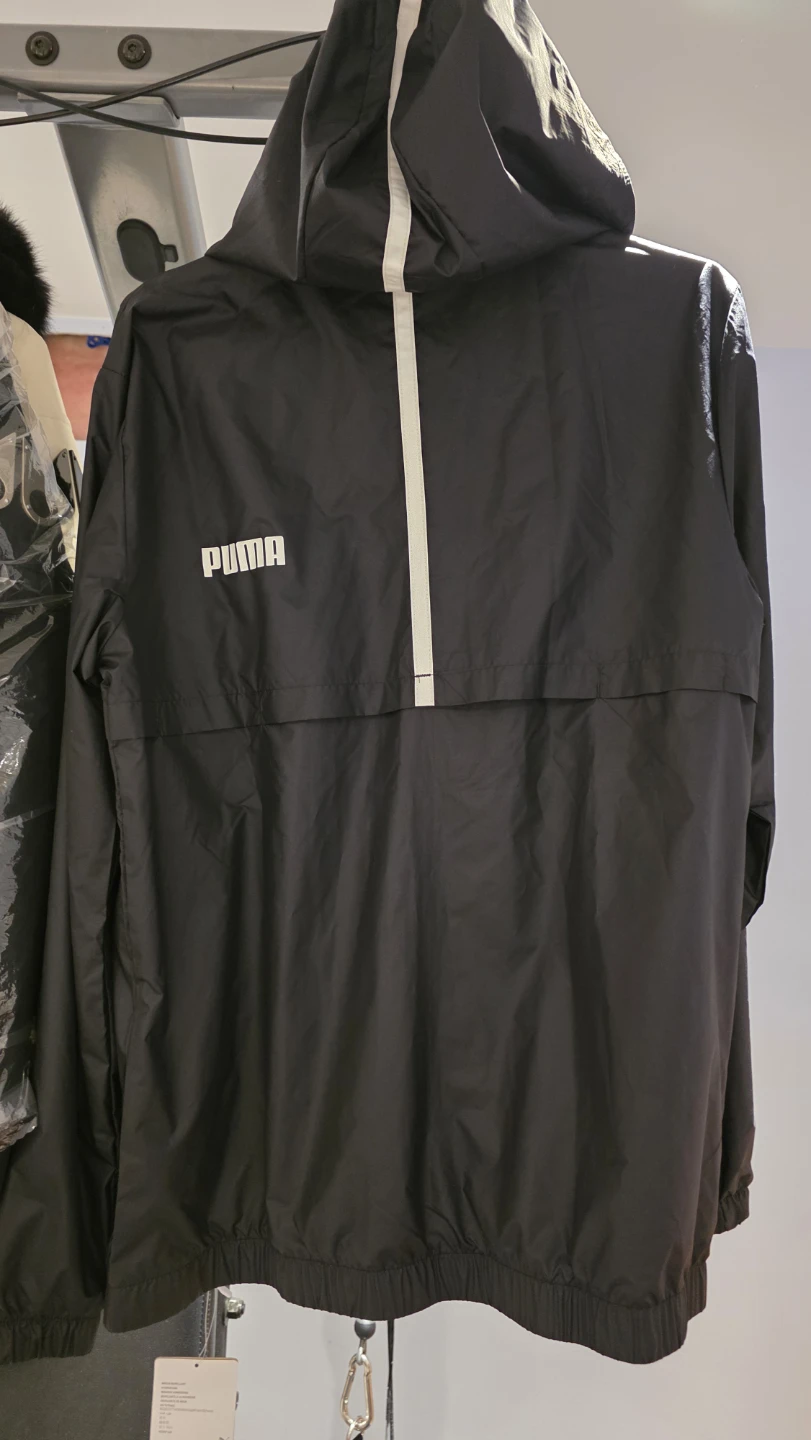 ⚽Puma ES Solid Windbreaker Jacket - Black - Size M - photo 4