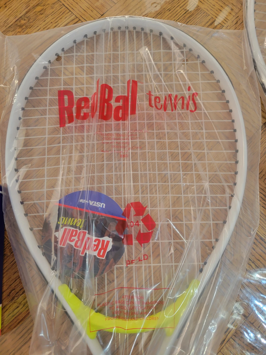 NEW 2 Red Ball Tennis Racquets and Balls Set - photo 3