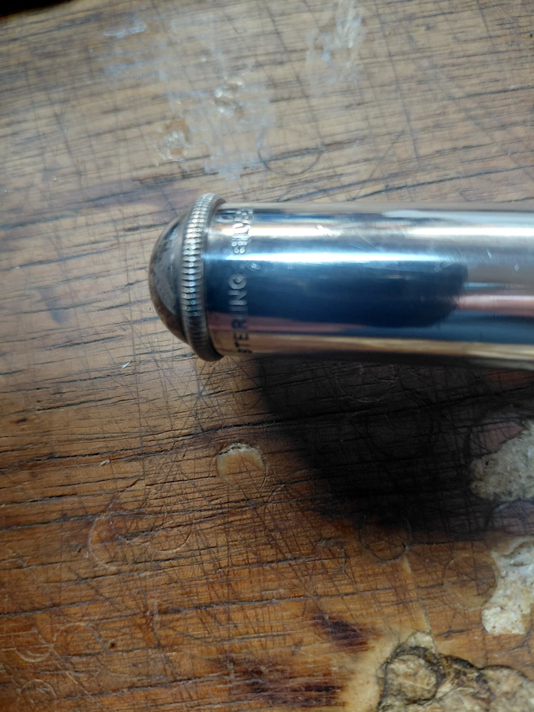 Solid Sterling Silver Flute head joint