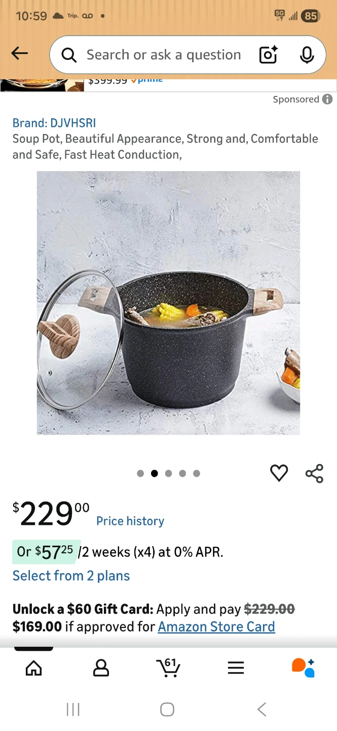 DJVHSRI Soup Pot with Lid - photo 3
