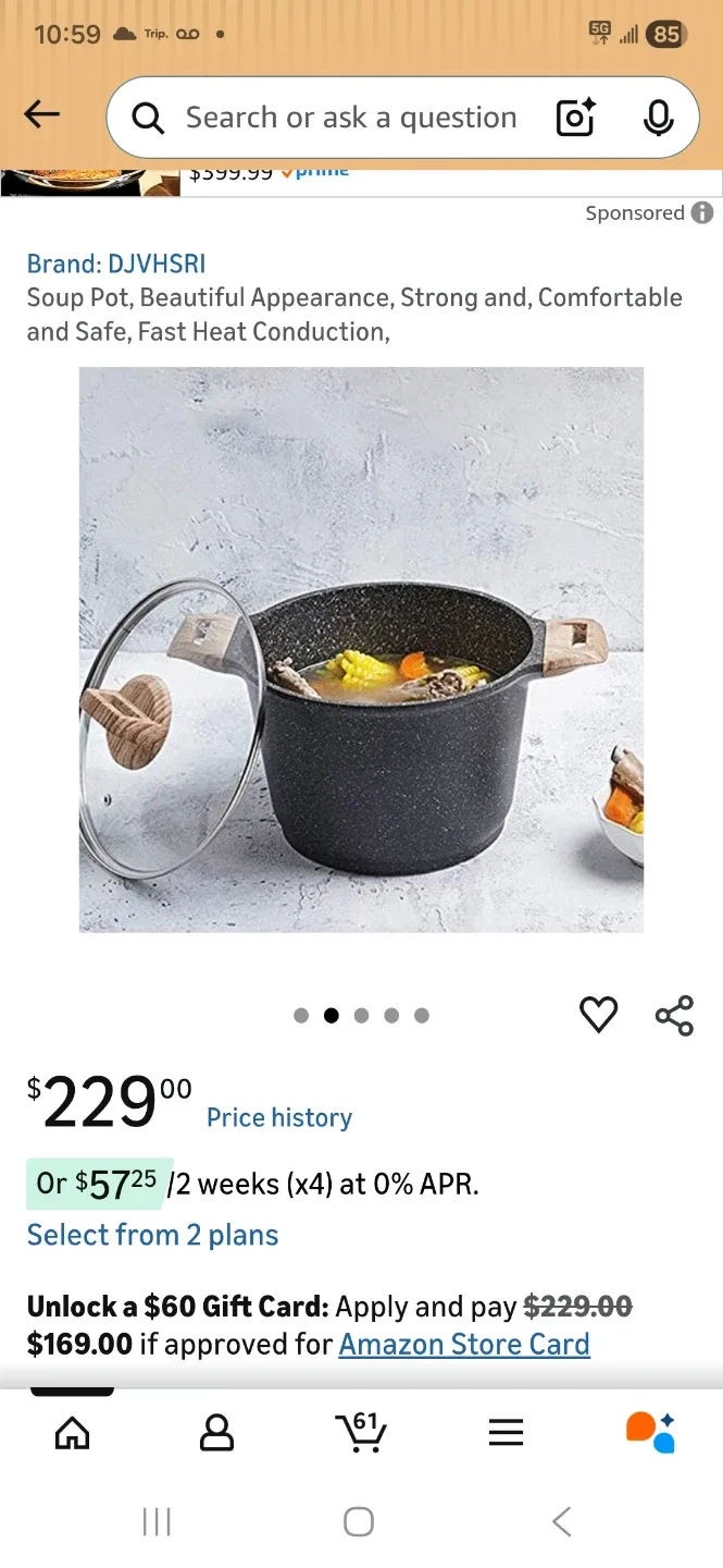 DJVHSRI Soup Pot with Lid - photo 3