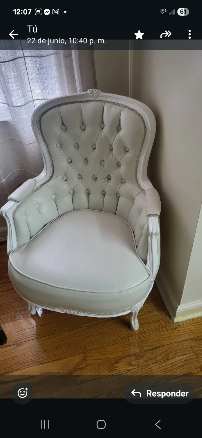 White Tufted Accent Chair