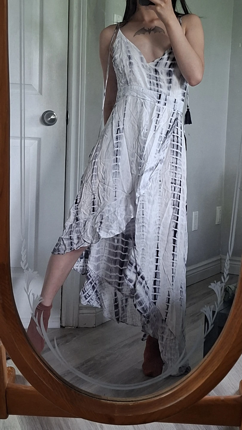 A Peach Tie Dye Maxi Summer Dress - photo 5