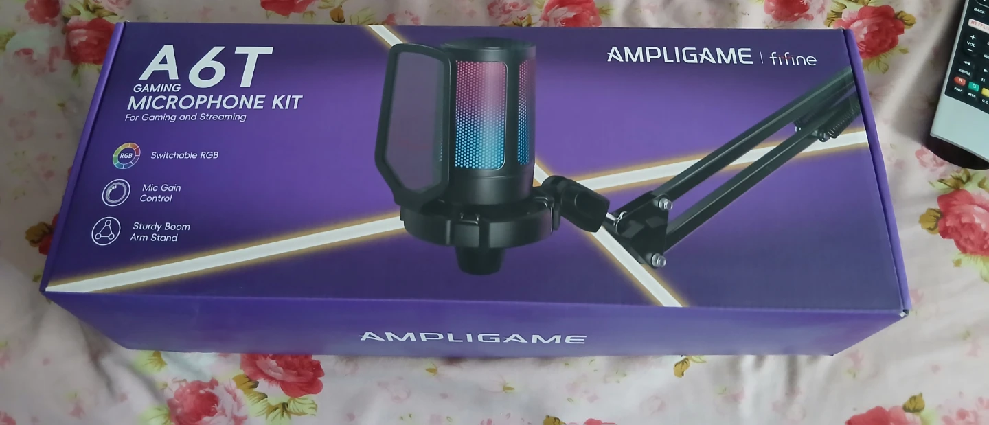 Fifine A6T Gaming Microphone Kit with Boom Arm Stand - photo 2