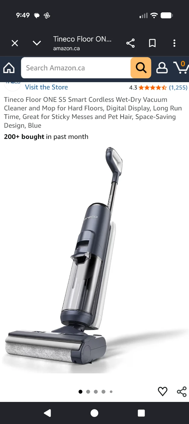 Tineco Floor ONE S5 Smart Cordless Wet-Dry Vacuum and Mop