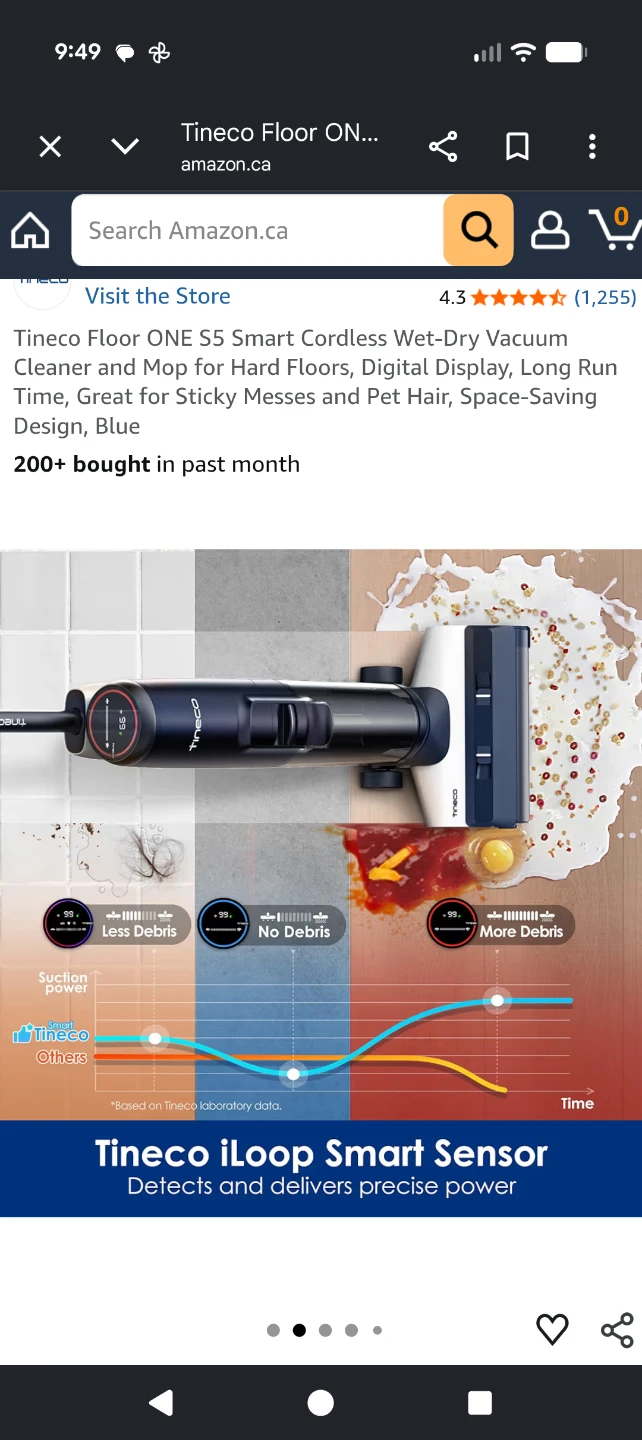 Tineco Floor ONE S5 Smart Cordless Wet-Dry Vacuum and Mop - photo 2