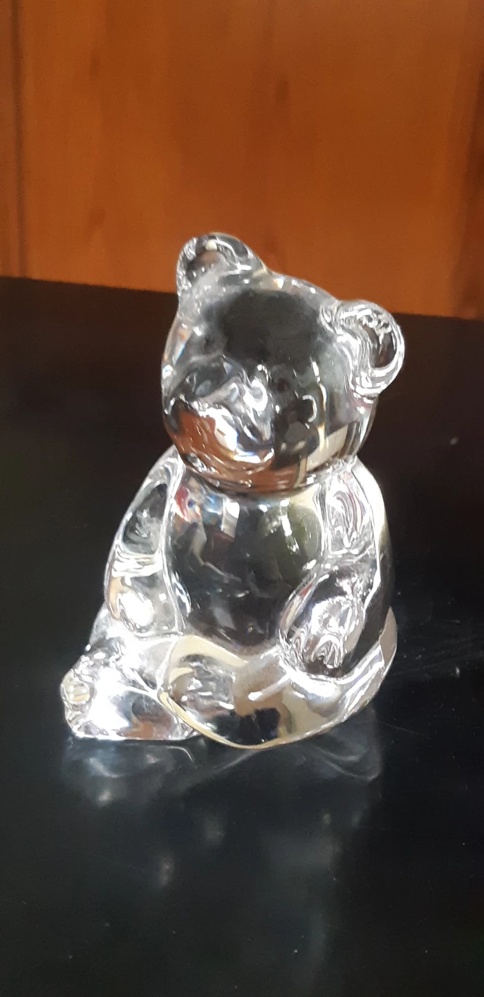 Crystal Teddy Bear Figurine