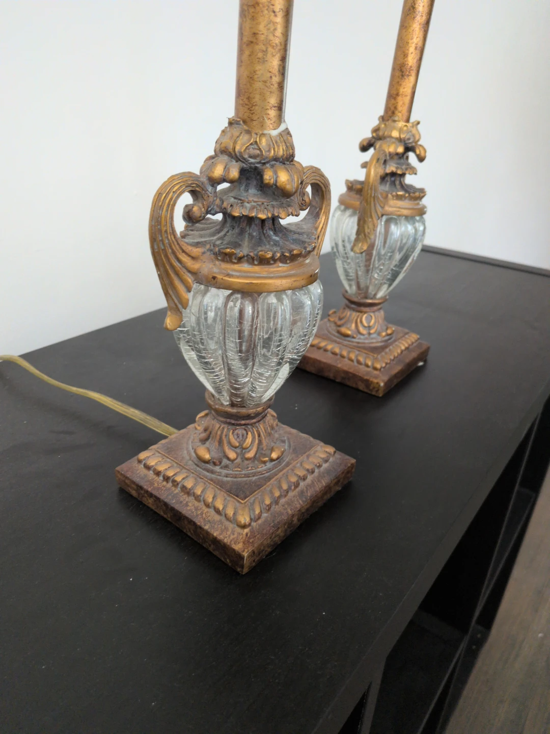 Pair of ornate table lamps - photo 2