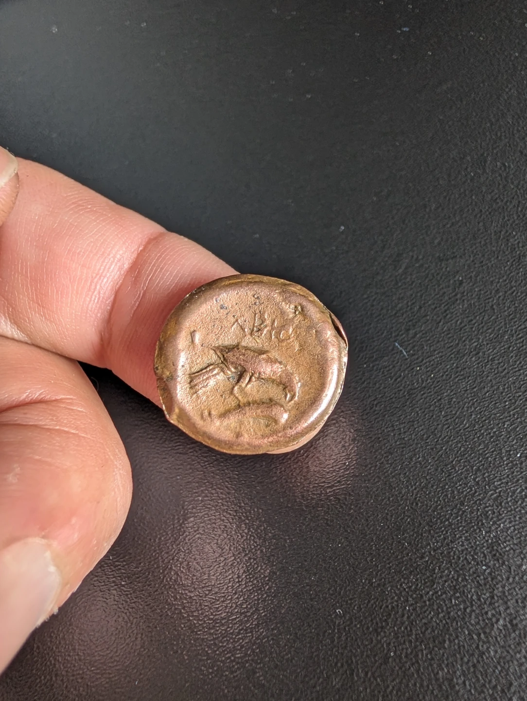 Olbia Coin. Demerea and eagle on the dolphin