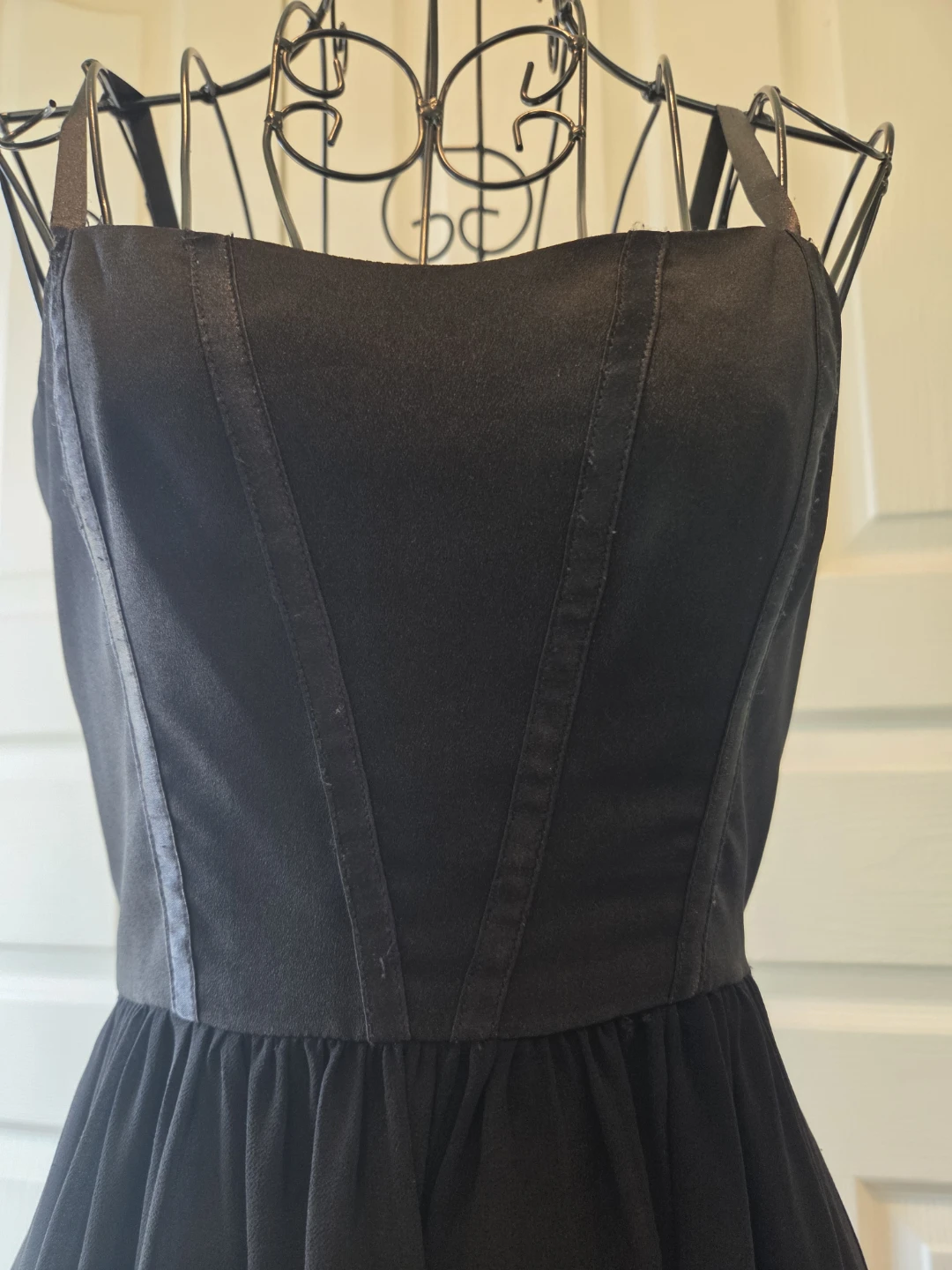 Bebe Black High-Low Chiffon Dress Size 0 - photo 2