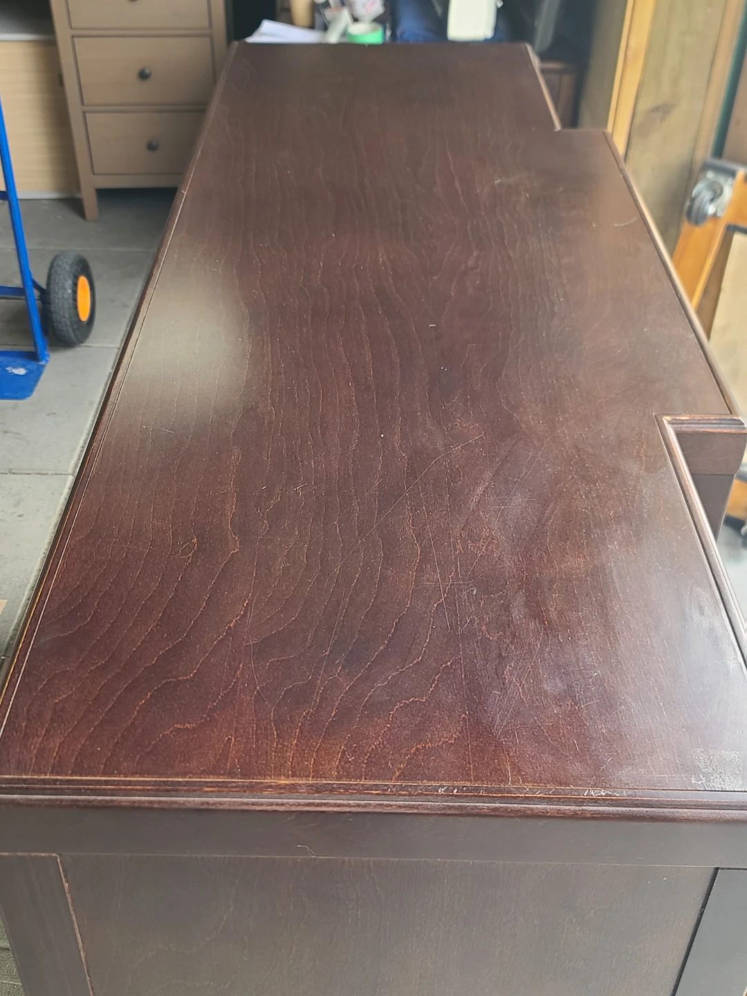 Sharma 12-Drawer Dark Wood Dresser - photo 5