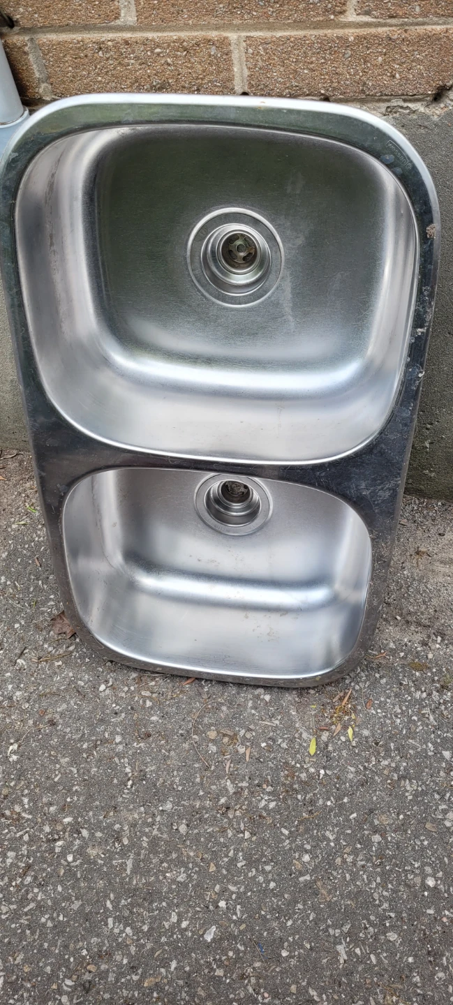 Double Stainless steel kitchen sink. - photo 2