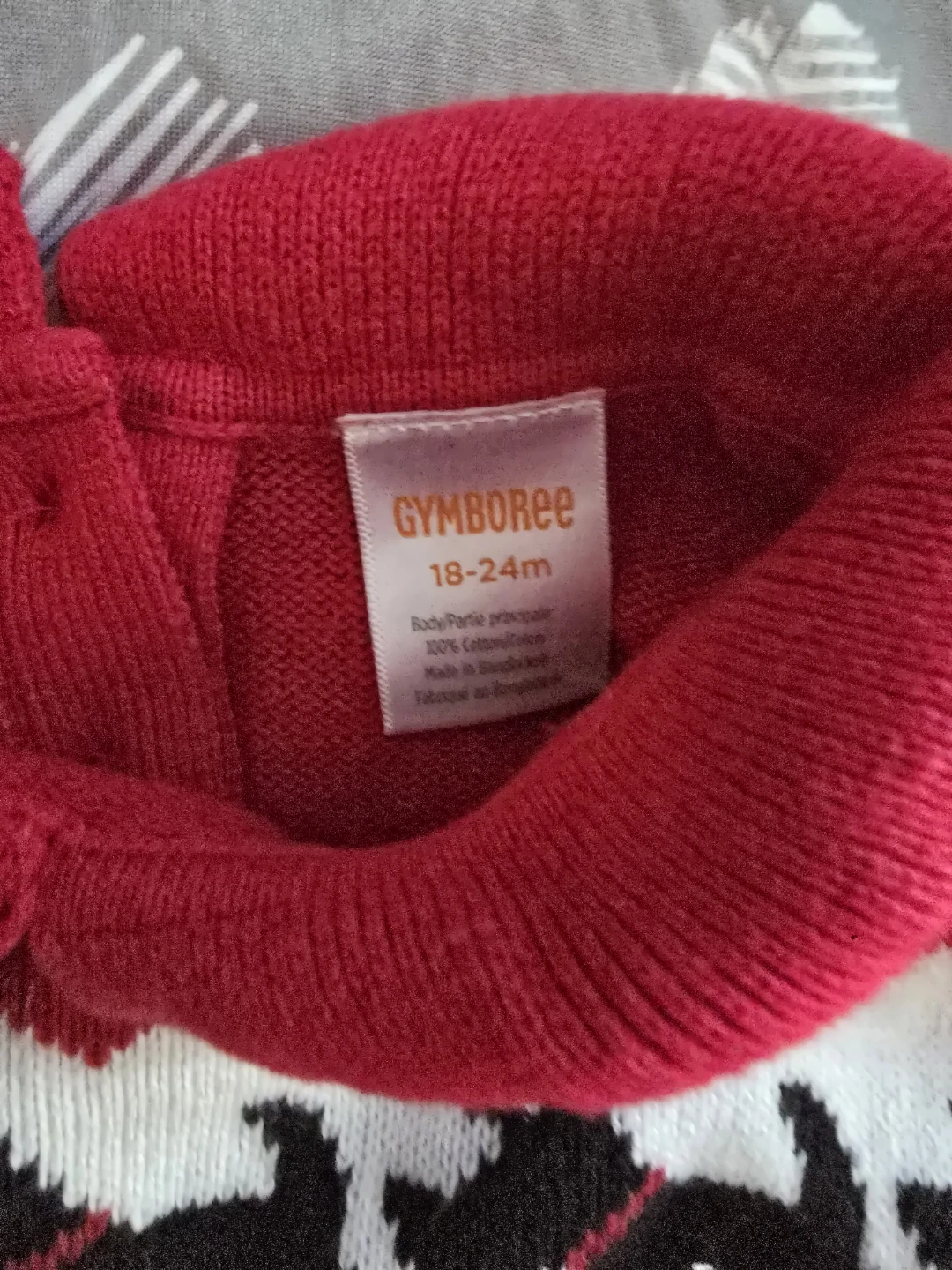 ⚽️ Gymboree Red Scottie Dog Sweater 18-24 Months - photo 2