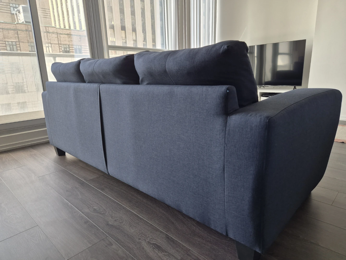 Structube Arnold Sectional Sofa - Blue - photo 4
