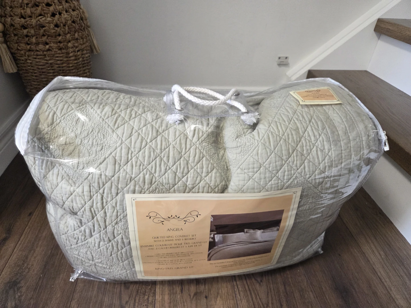 Quilted King Coverlet Set with 2 Shams - photo 2