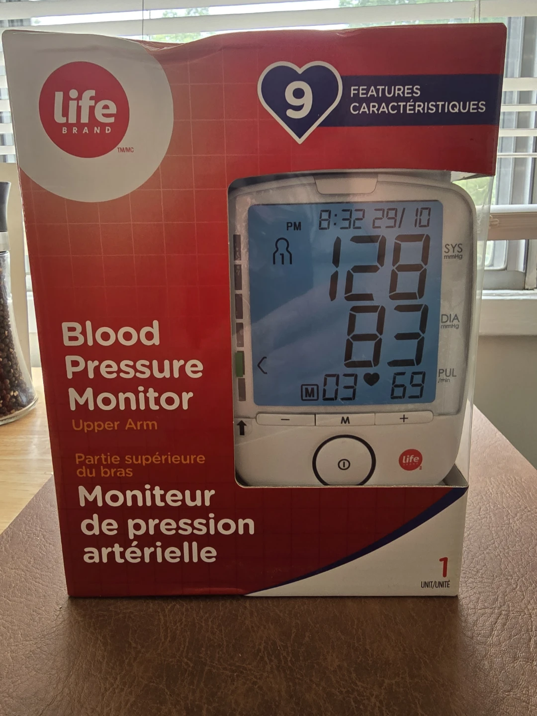 Life Brand Upper Arm Blood Pressure Monitor