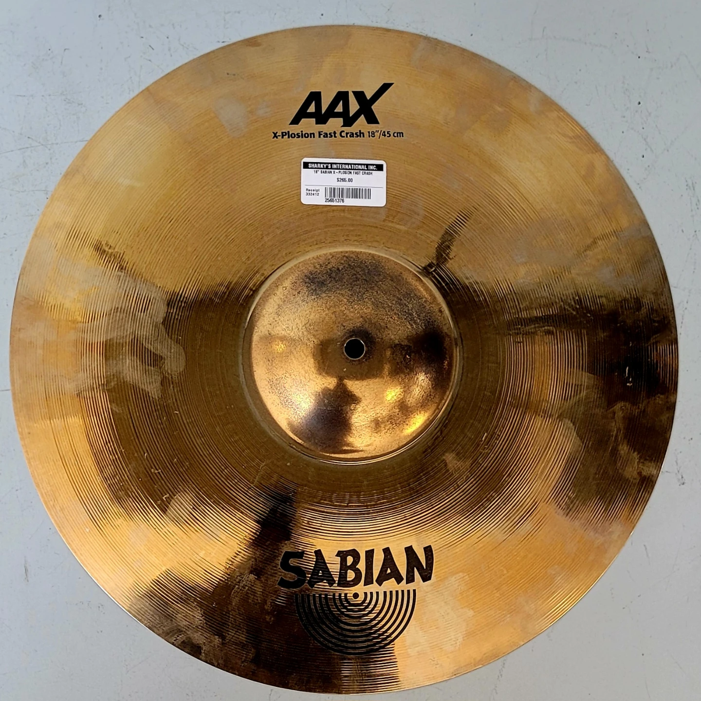 18" Sabian AAX Sabian X-Plosion  Fast Crash Cymbal (25651376)
