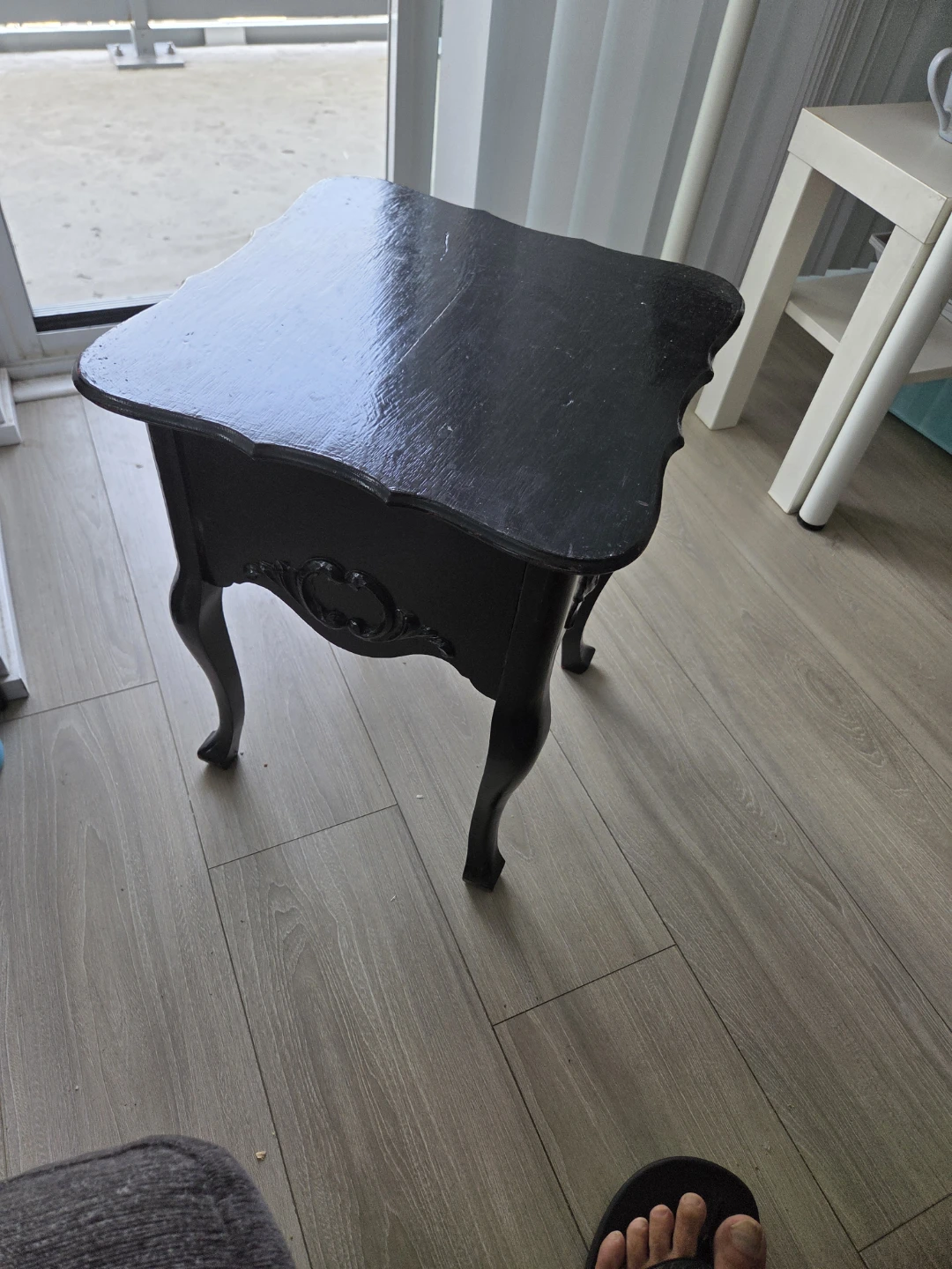 Black Accent Side Table