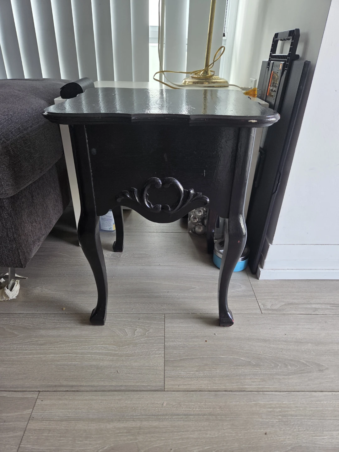 Black Accent Side Table - photo 2