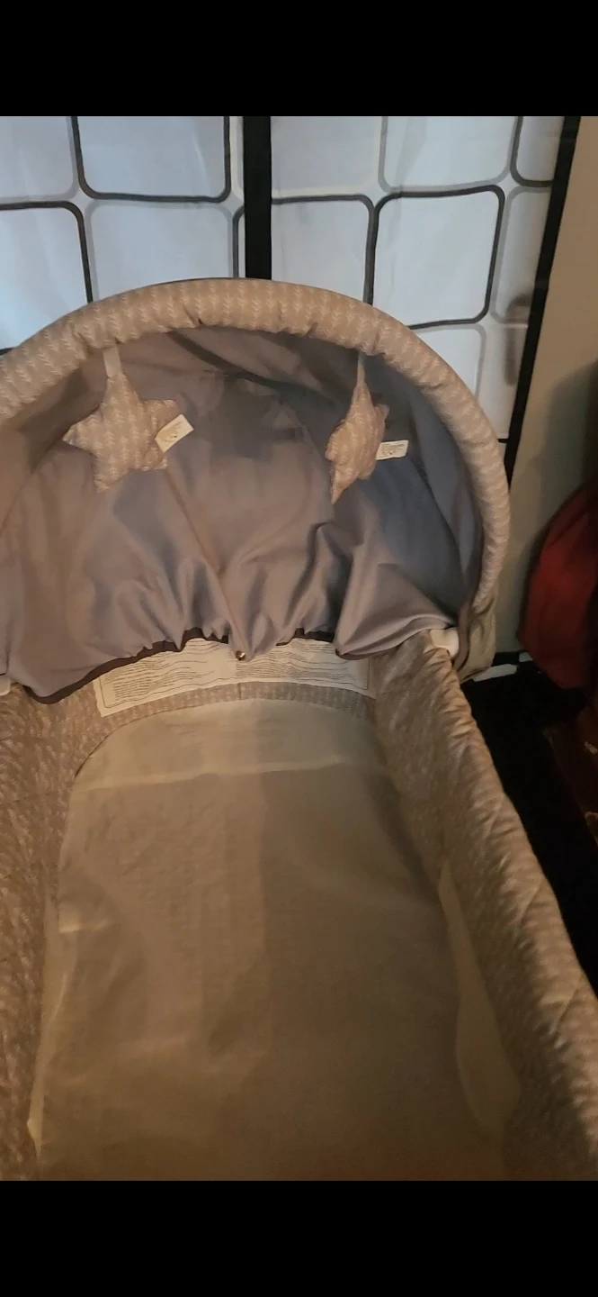 Grey Moses Basket with Stand - photo 2