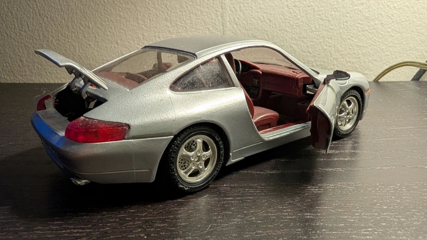 Porsche 911 Model Car - Silver - photo 3