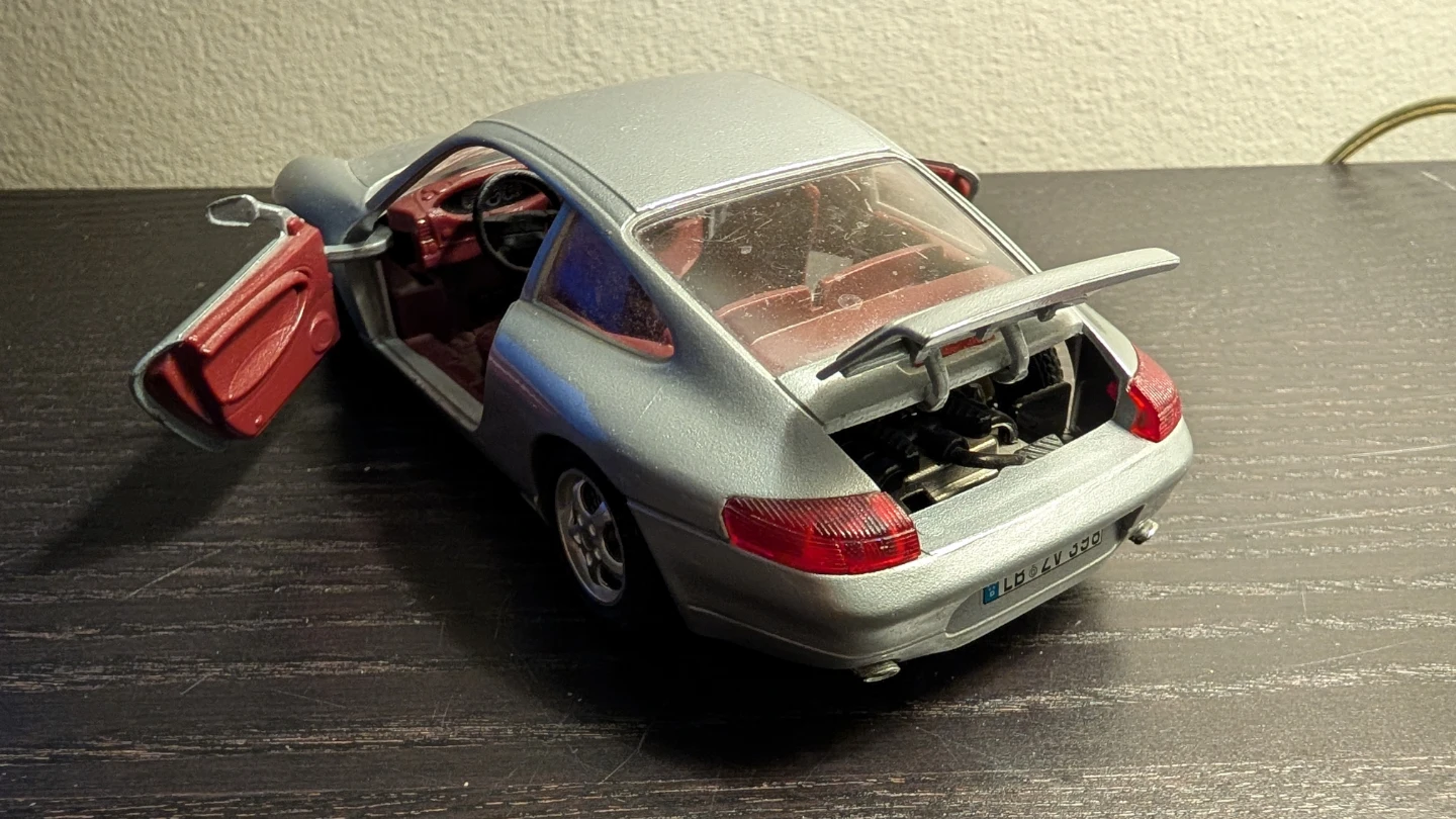 Porsche 911 Model Car - Silver - photo 4