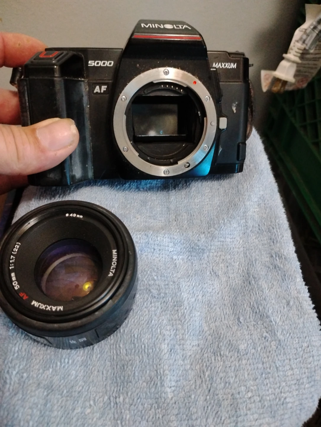 Minolta 5000 AF Maxxum Camera with Lens