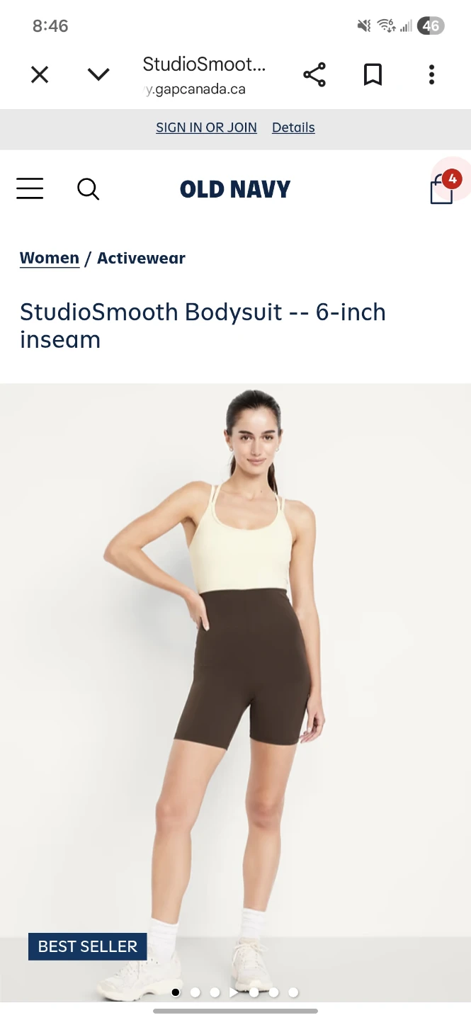 New Old Navy StudioSmooth Bodysuit Size Petite Small - photo 3