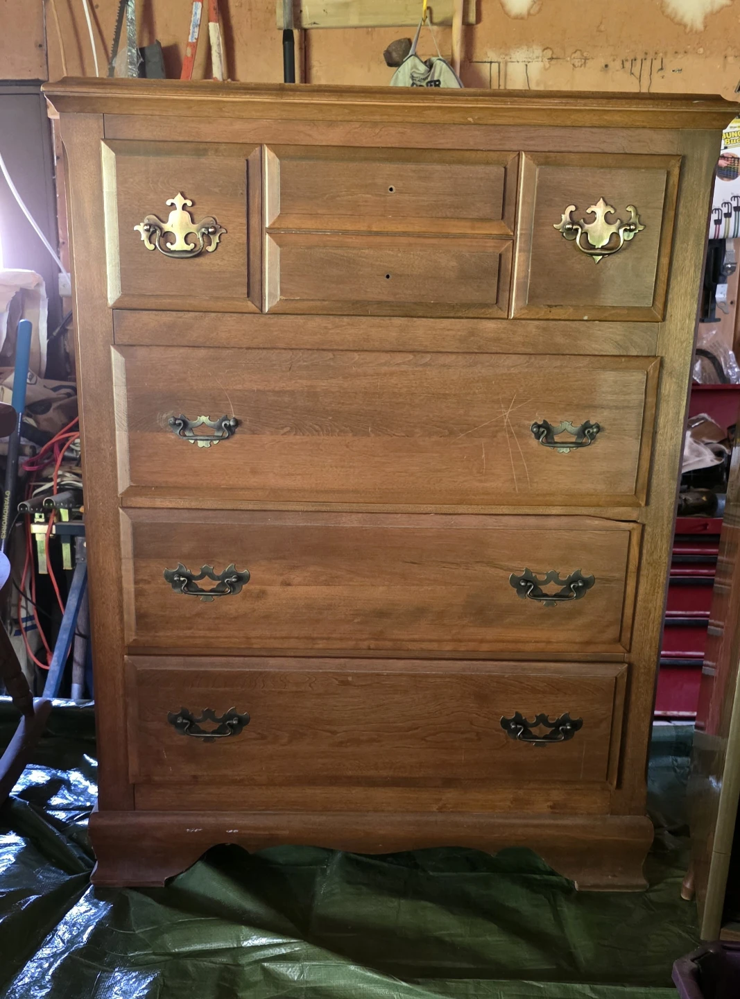 Wooden Dresser with 6 Drawers - photo 2