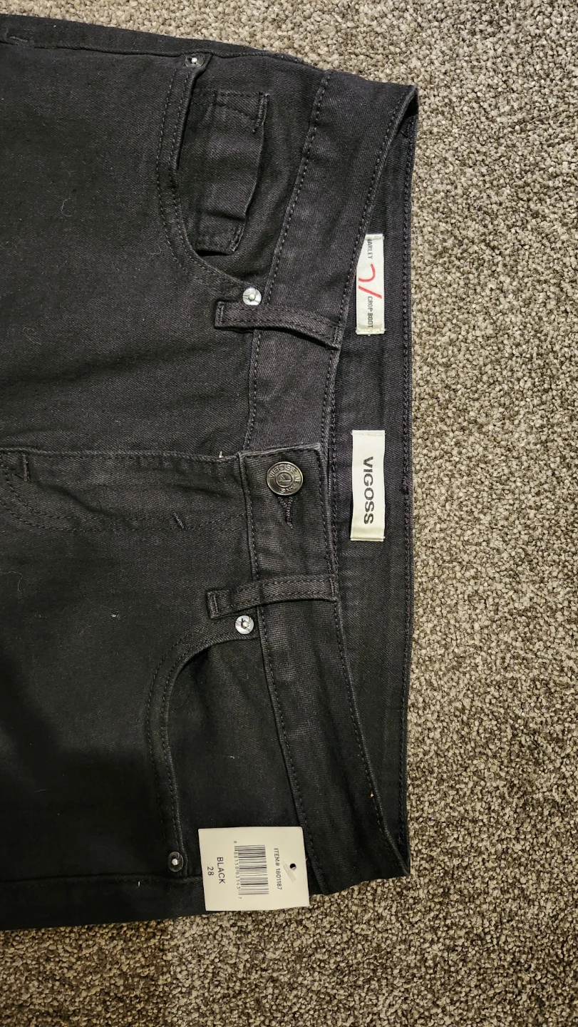 VIGOSS Black Flare Jeans - Size 28 - photo 2