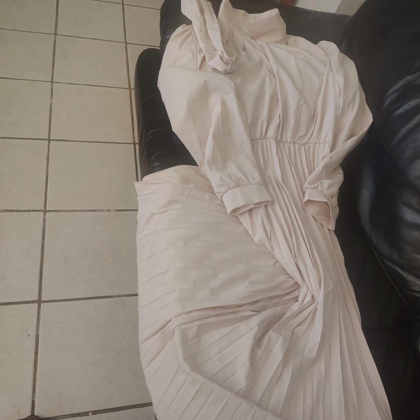 Pleated Midi Dress