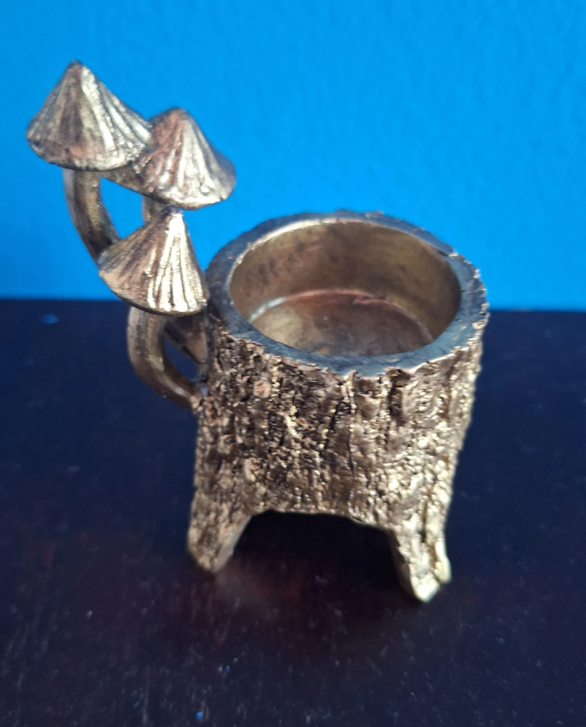 Mashroom and Tree Stump Candle Holders Set - photo 3
