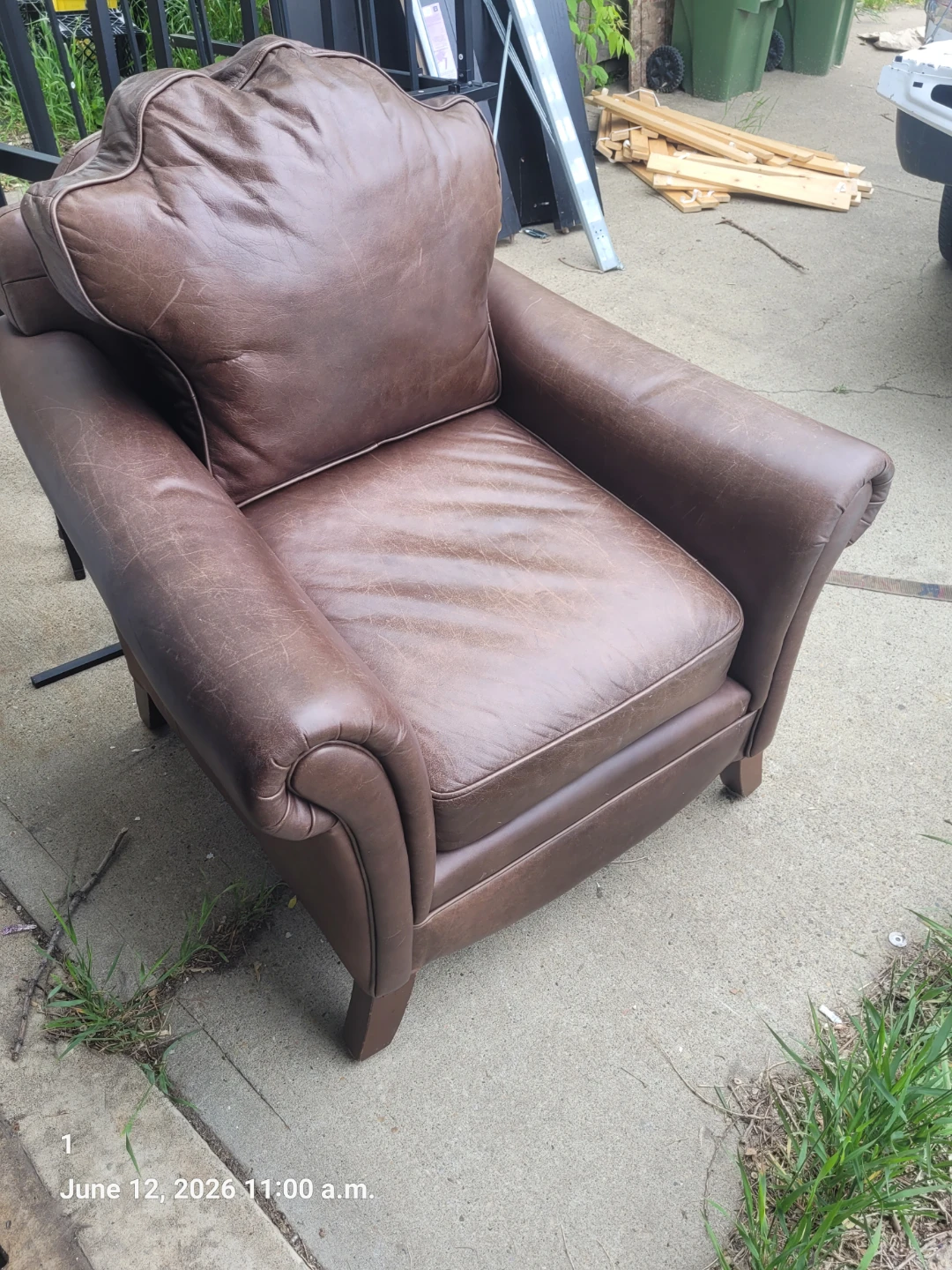 Genuine Leather  armchairs