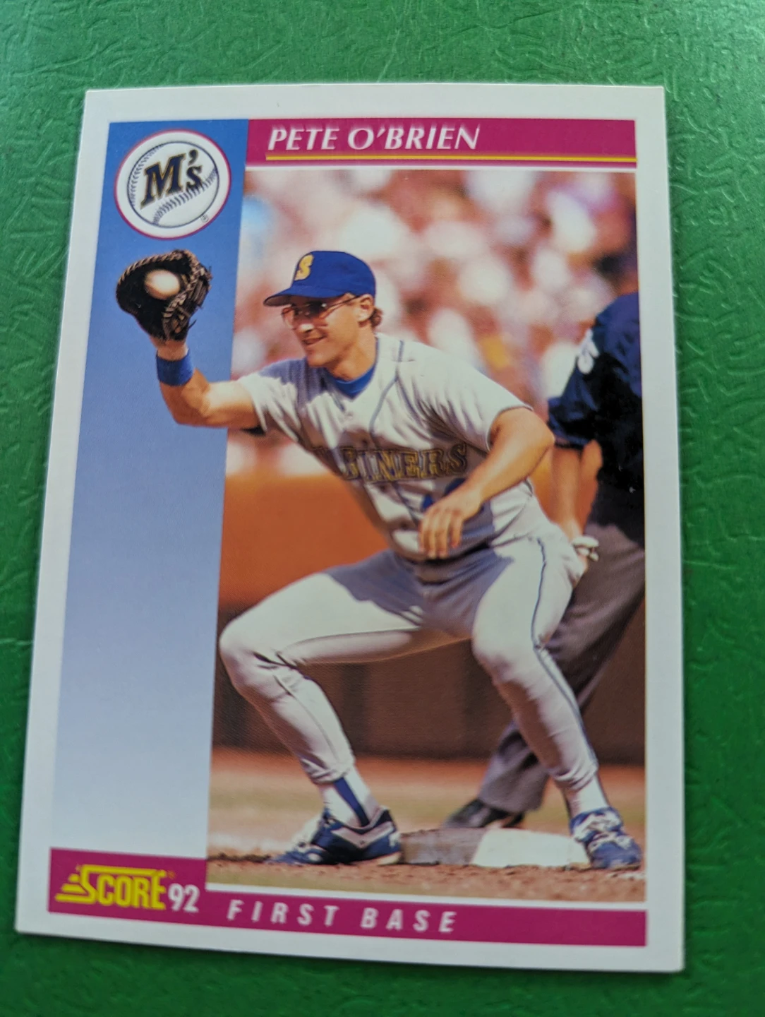1992 Score Pete O'Brien Baseball Card ⚽