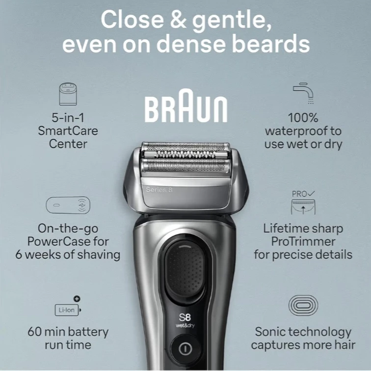 Braun Series 8 Electric Shaver - photo 4